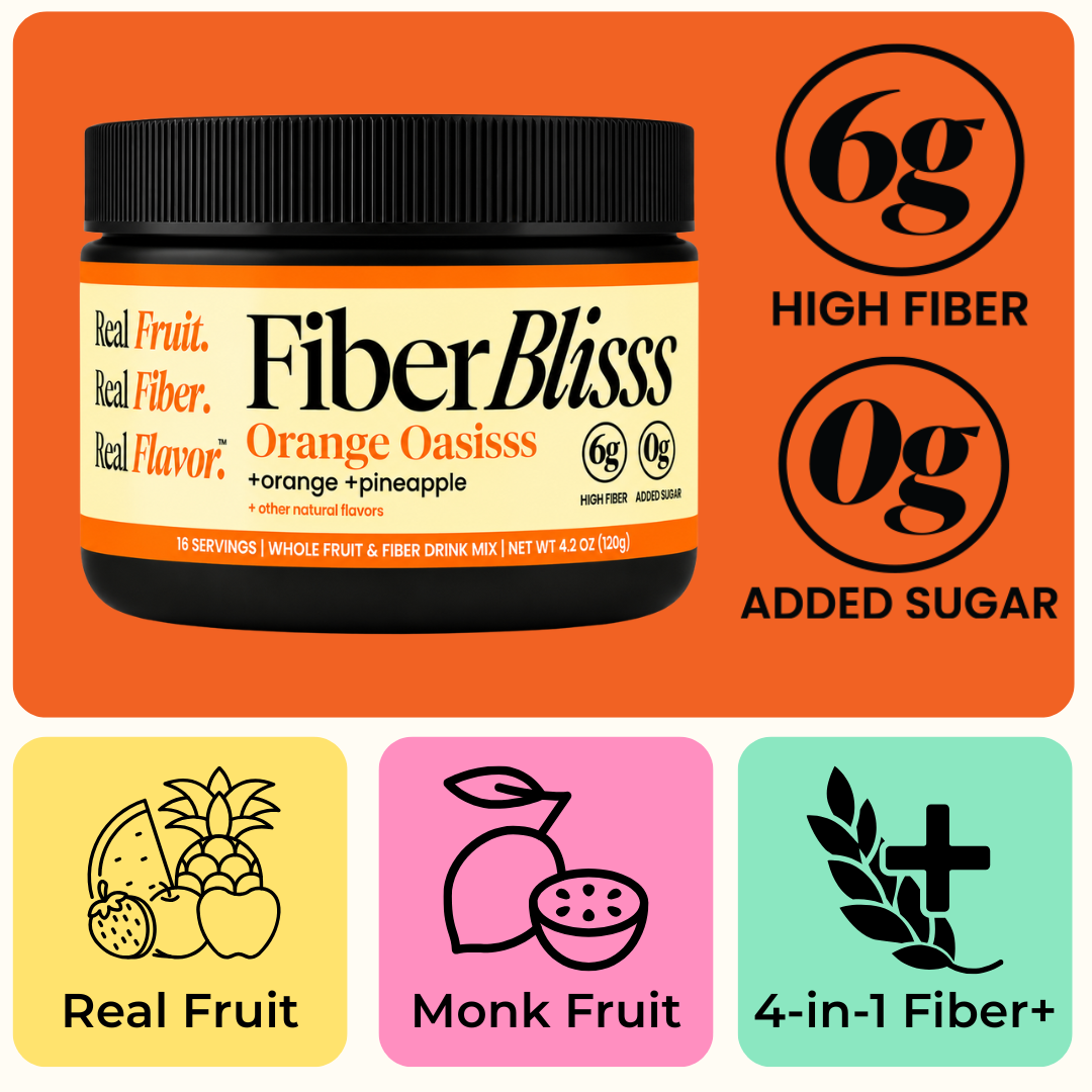 Orange Oasisss Fiber+ Drink Mix | Orange Pineapple, 6g Fiber, 16 Servings