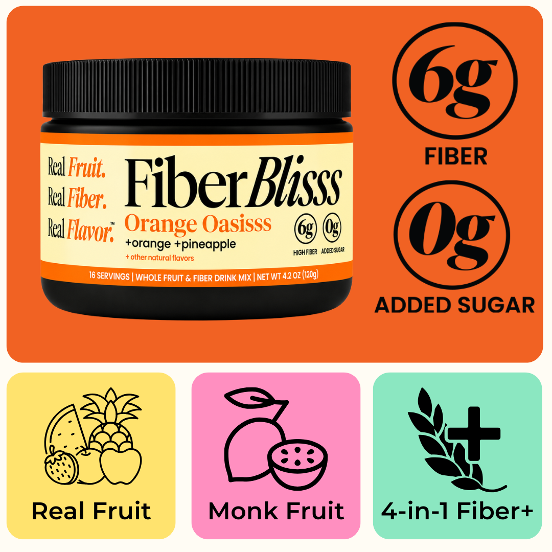 Orange Oasisss Fiber+ Drink Mix | Orange Pineapple, 6g Fiber, 16 Servings