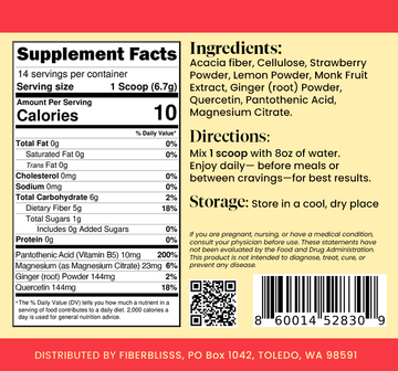 Strawberry Sasss | 5g Fiber + Feel-Good Blend