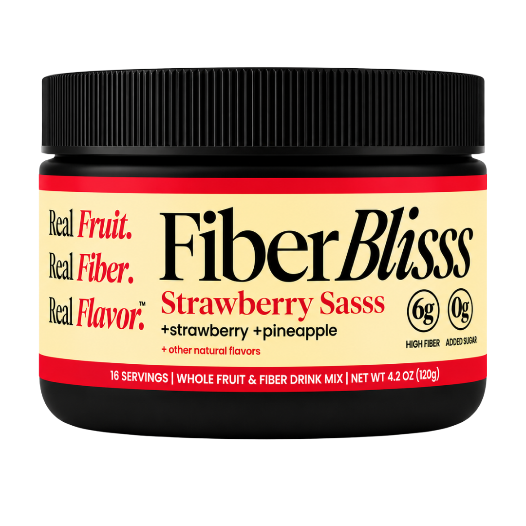 Strawberry Sasss Fiber+ Drink Mix | Strawberry Pineapple, 6g Fiber, 16 Servings